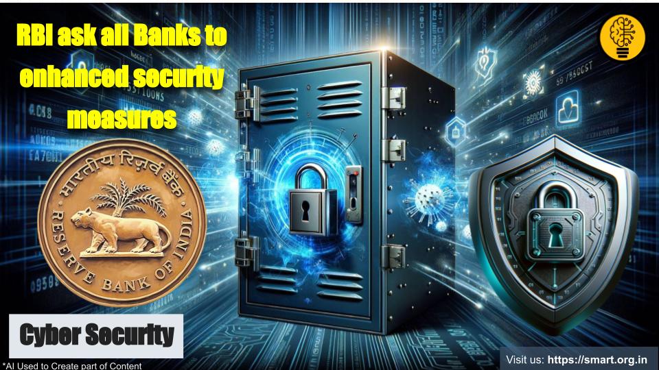 RBI ask all banks to enhance security